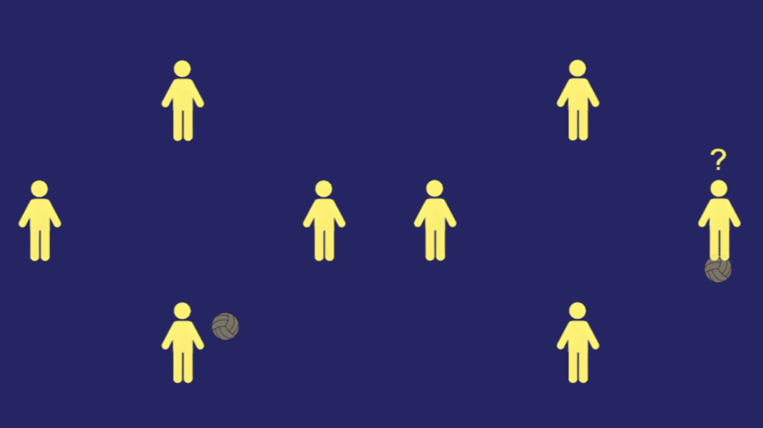 Jump over the imaginary ball